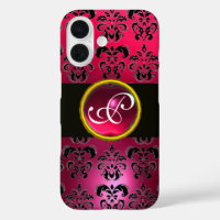 DAMASK GEM MONOGRAM Rouge rose Rubis
