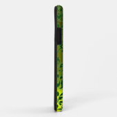 Coques Case-Mate iPhone DAMASK GEM MONOGRAM vert jaune (Dos/Droite)