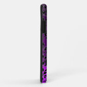 Coques Case-Mate iPhone DAMASK GEM MONOGRAM violet (Dos/Droite)