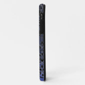 Coques Case-Mate iPhone DAMASK GEM MONOGRAM violet foncé (Dos/Gauche)