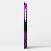 Coques Case-Mate iPhone DAMASK GEM MONOGRAM Violet violet Améthyste (Verso / Gauche)