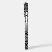 Coques Case-Mate iPhone DAMASK GEM MONOGRAS blanc noir rose (Verso / Gauche)