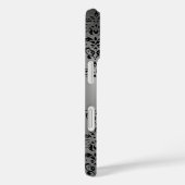 Coques Case-Mate iPhone DAMASK GEM MONOGRAS blanc noir rose (Verso / Droite)