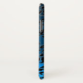 Coques Case-Mate iPhone DAMASK GEM MONOGRAS bleu (Dos/Droite)