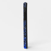 Coques Case-Mate iPhone DAMASK GEM MONOGRAS bleu foncé (Dos/Gauche)