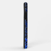 Coques Case-Mate iPhone DAMASK GEM MONOGRAS bleu foncé (Dos/Droite)