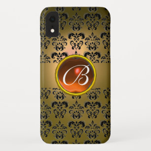 Case-Mate iPhone Case DAMASK GEM MONOGRAS jaune orange noire