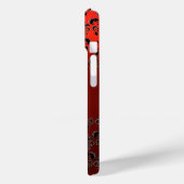 Coques Case-Mate iPhone DAMASK GEM MONOGRAS Jaune rouge (Verso / Gauche)