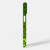 Coques Case-Mate iPhone DAMASK GEM MONOGRAS jaune vert (Verso / Droite)