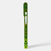 Coques Case-Mate iPhone DAMASK GEM MONOGRAS jaune vert (Verso / Gauche)