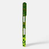 Coques Case-Mate iPhone DAMASK GEM MONOGRAS jaune vert (Verso / Droite)