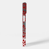 Coques Case-Mate iPhone DAMASK GEM MONOGRAS rouge blanc (Verso / Droite)