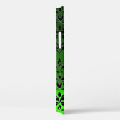 Coques Case-Mate iPhone DAMASK GEM MONOGRAS vert (Verso / Droite)