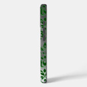 Coques Case-Mate iPhone DAMASK GEM MONOGRAS vert blanc (Verso / Gauche)