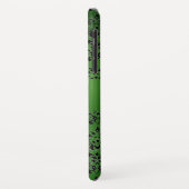 Coques Case-Mate iPhone DAMASK GEM MONOGRAS vert noir orange (Dos/Gauche)