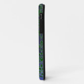 Coques Case-Mate iPhone DAMASK GEM MONOGRAS vert pourpre foncé (Dos/Gauche)