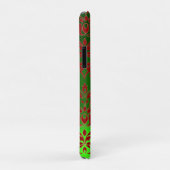 Coques Case-Mate iPhone DAMASK GEM MONOGRAS vert rouge (Dos/Droite)