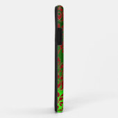 Coques Case-Mate iPhone DAMASK GEM MONOGRAS vert rouge (Dos/Droite)
