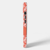 Coques Case-Mate iPhone Damask orange emberglow name (Verso / Gauche)