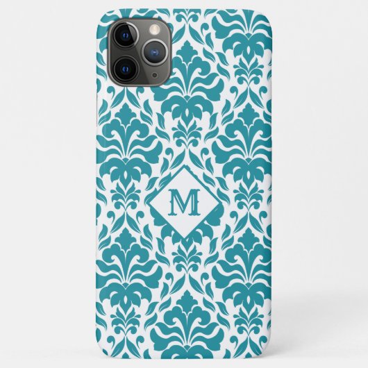 Coques Case-Mate iPhone Damask Patch personnalisé monogramme cas de téléph (Dos)