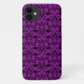 Coques Case-Mate iPhone Damask Patch, Purple Damask, Français Damask (Dos)