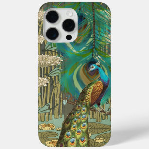 Coque iPhone 15 Pro Max Damask Peacock & Feather You Choose Color
