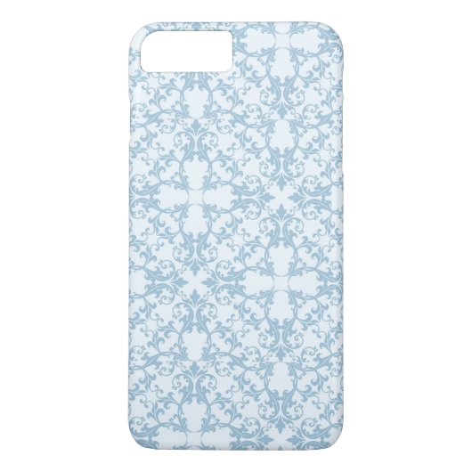 Coques Case-Mate iPhone Damassé bleu-clair (Dos)