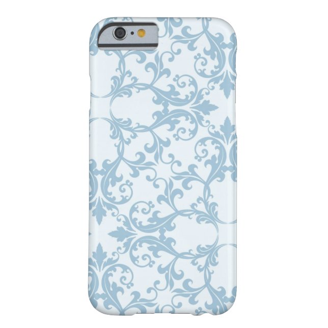 Coques Case-Mate iPhone Damassé bleu-clair (Dos)