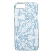 Coques Case-Mate iPhone Damassé bleu-clair (Dos)