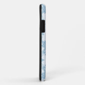 Coques Case-Mate iPhone Damassé bleu-clair (Dos/Droite)