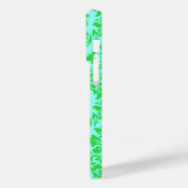 Coques Case-Mate iPhone Damassé bleu vert (Verso / Gauche)