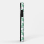 Coques Case-Mate iPhone Damassé élégante de menthe d'obscurité (Dos/Droite)