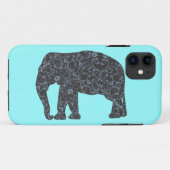 Coques Case-Mate iPhone Damassé élégante d'éléphant Girly (Dos (Horizontal))