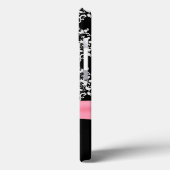 Coques Case-Mate iPhone Damassé noir et blanc chic  (Verso / Gauche)