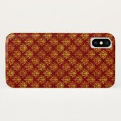 Coques Case-Mate iPhone Damassé riche de vacances (Dos (Horizontal))