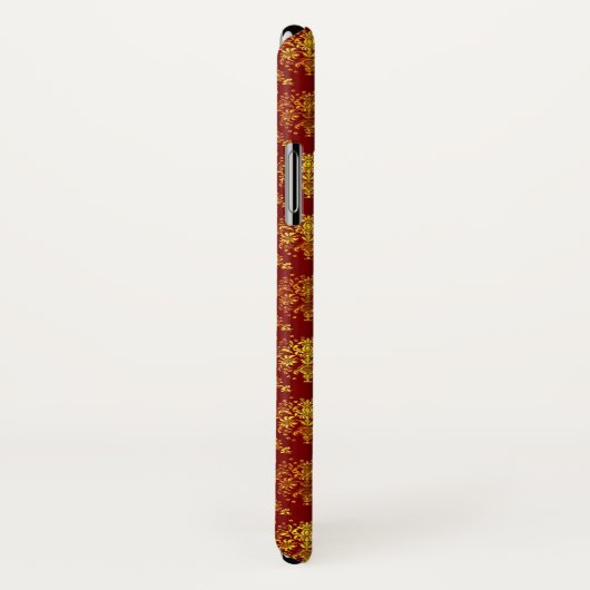 Coques Case-Mate iPhone Damassé riche de vacances (Dos/Droite)