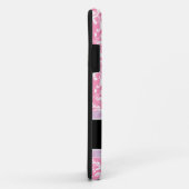 Coques Case-Mate iPhone Damassé rose et blanche de joli Bubblegum avec le (Dos/Droite)