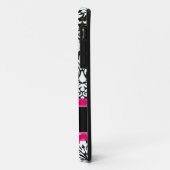 Coques Case-Mate iPhone Damassé rose personnalisée (Dos/Gauche)