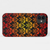 Coques Case-Mate iPhone Damassé rouge, jaune et noir (Dos (Horizontal))