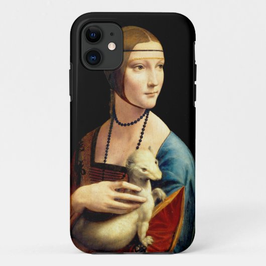 Coques Case-Mate iPhone Dame à l'hermine de Léonard de Vinci (Dos)