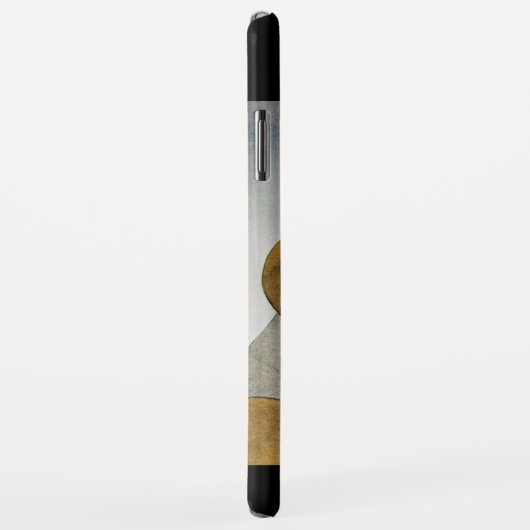 COQUES Case-Mate iPhone DAME AU MONOGRAMME ART DÉCO ROSE ROUGE (Dos/Droite)