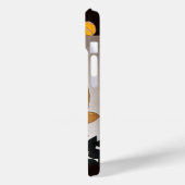 COQUES Case-Mate iPhone DAME AU MONOGRAMME DE ROSE ROUGE (Verso / Gauche)