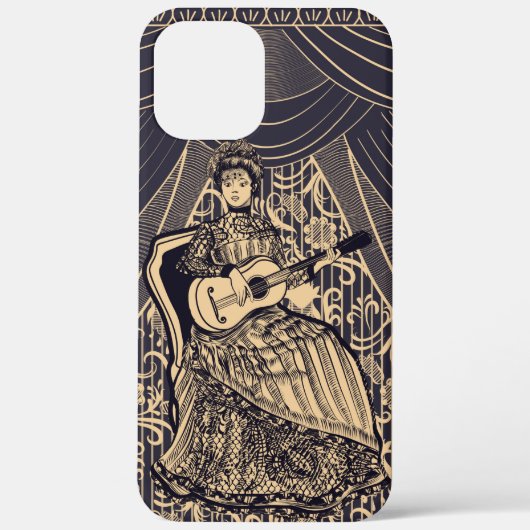 Coques Case-Mate iPhone Dame avec guitare (Verso)