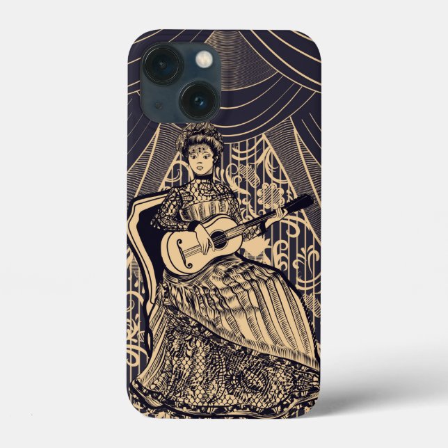 Coques Case-Mate iPhone Dame avec guitare (Verso)