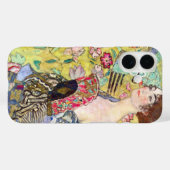 Coques Case-Mate iPhone Dame avec ventilateur par Gustav Klimt, Japonisme  (Verso (horizontal))