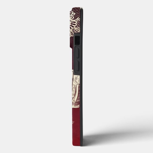 Coques Case-Mate iPhone dame boit du thé (Verso / Gauche)