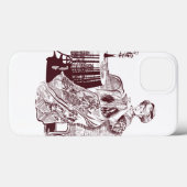 Coques Case-Mate iPhone dame boit du thé (Verso (horizontal))