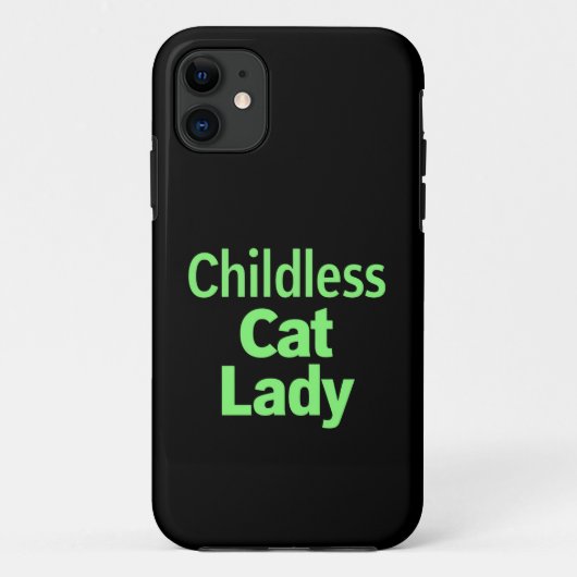 Coques Case-Mate iPhone Dame de chat sans enfants Drôle de vote 2024 (Dos)