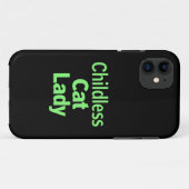Coques Case-Mate iPhone Dame de chat sans enfants Drôle de vote 2024 (Dos (Horizontal))
