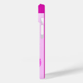 COQUES Case-Mate iPhone DAME DE LA LUNE AVEC FLEURS EN FUCHSIE ROSE (Verso / Gauche)